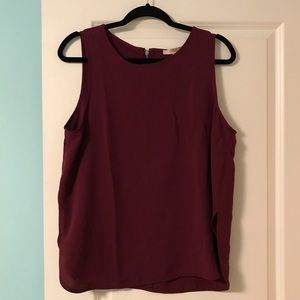 Forever 21 Contemporary Sleeveless Plum Top